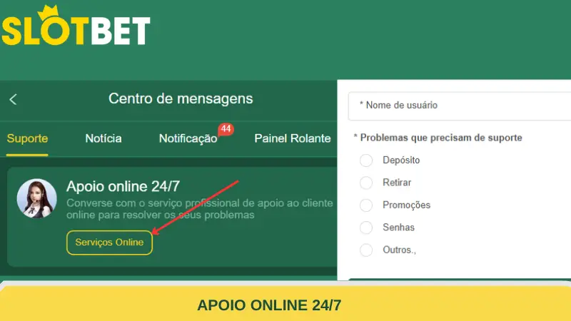 Suporte Online 24/7