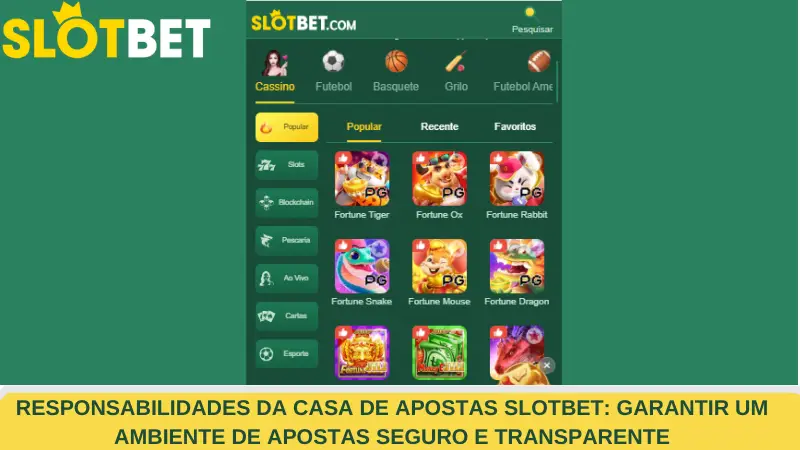 A Responsabilidade do Slotbet: Garantir Um Ambiente de Apostas Seguro e Transparente