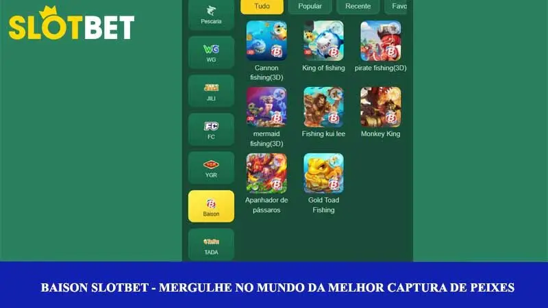 Baison Slotbet - Mergulhe no mundo da melhor captura de peixes