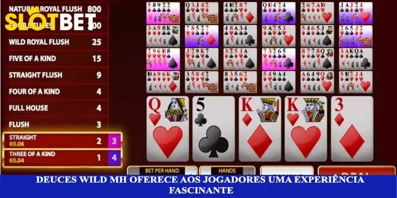 Deuces Wild MH oferece aos jogadores uma experiência fascinante