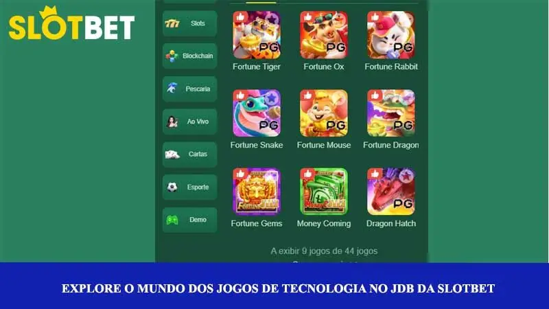 Explore o mundo dos jogos de tecnologia no JDB da Slotbet