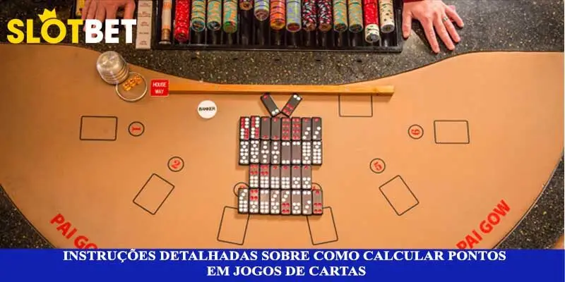 Instruções detalhadas sobre como calcular pontos em jogos de cartas