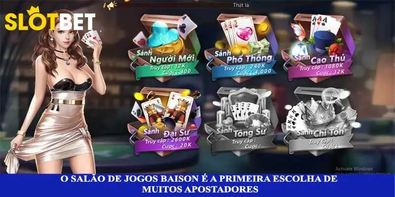 O salão de jogos Baison é a primeira escolha de muitos apostadores