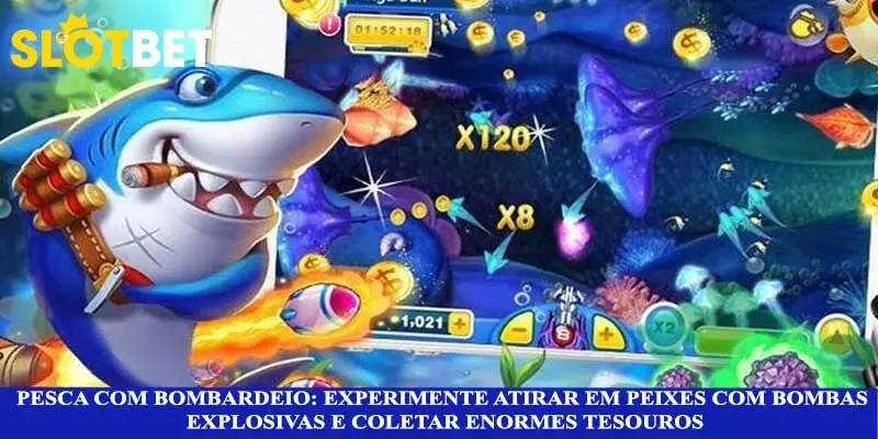 Pesca com bombardeio: experimente atirar em peixes com bombas explosivas e coletar enormes tesouros