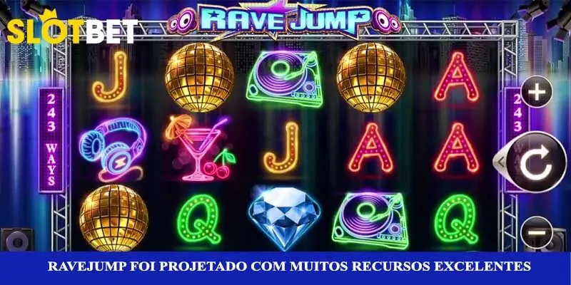 RaveJump foi projetado com muitos recursos excelentes