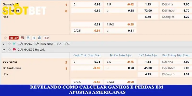 Revelando como calcular ganhos e perdas em apostas americanas