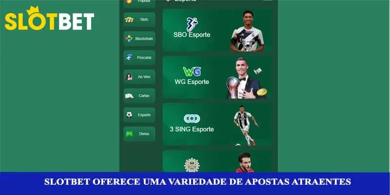 Slotbet oferece uma variedade de apostas atraentes
